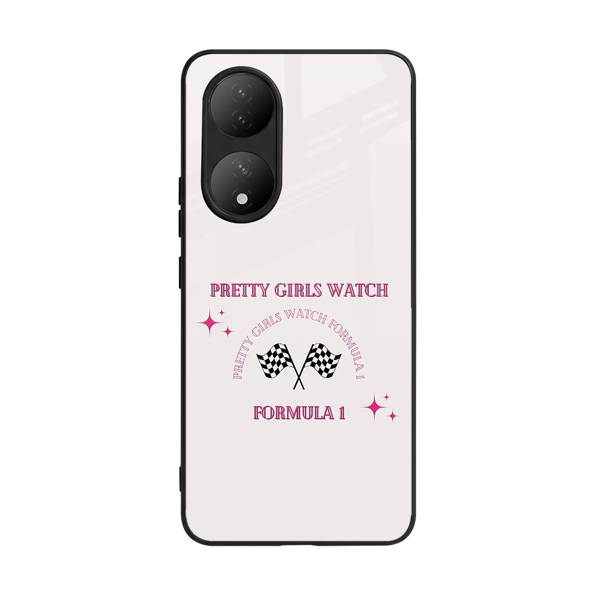 Racing Babe back phone cover | glass case for Vivo-y100