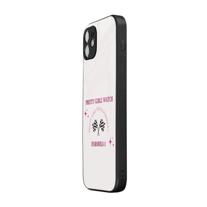 Racing Babe iphone 12 mobile cover | shockproof glass phone case
