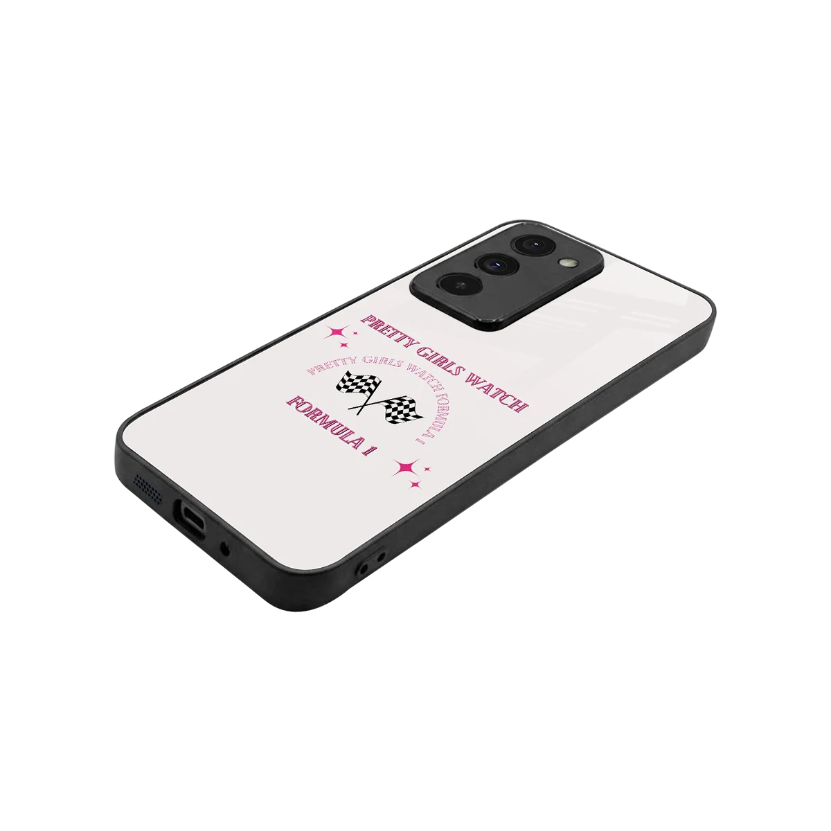 Racing Babe stylish phone case for redmi 15 5g | glossy glass and slim fit