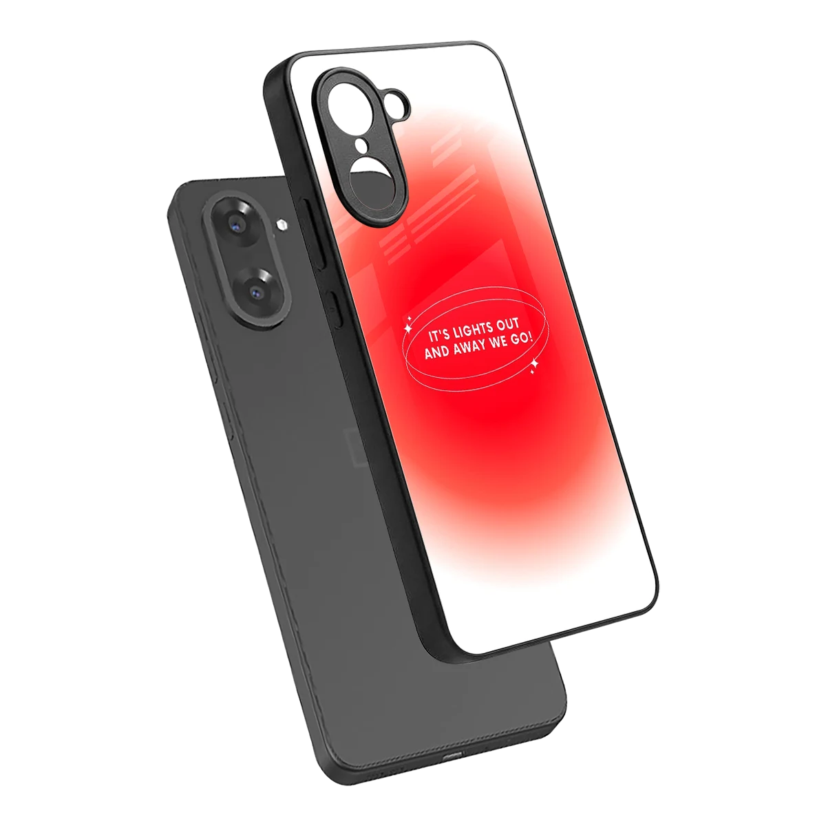 Racing Spirit sleek oneplus nord ce5 5g cover with tempered glass back and TPU edges