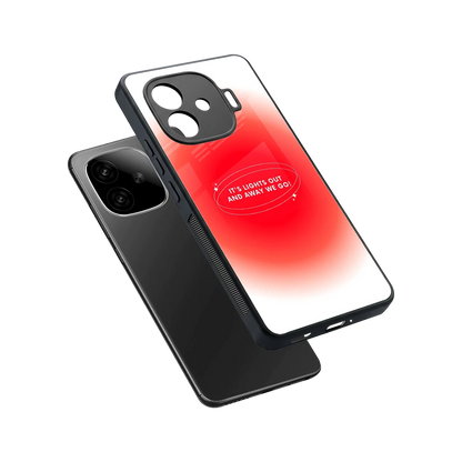 Racing Spirit sleek iqoo neo 10r 5g cover with tempered glass back and TPU edges