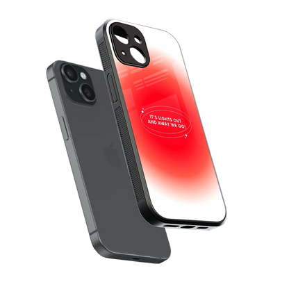 Racing Spirit sleek iphone 13 mini cover with tempered glass back and TPU edges