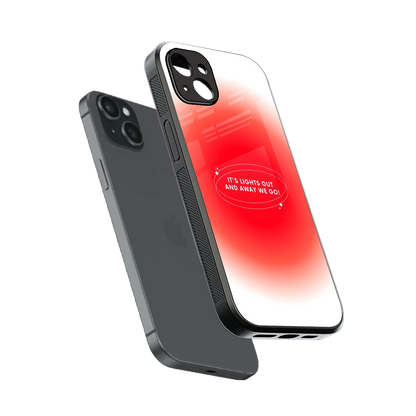 Racing Spirit sleek iphone 14 plus cover with tempered glass back and TPU edges