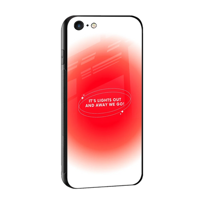 Racing Spirit sleek iphone 6s cover with tempered glass back and TPU edges