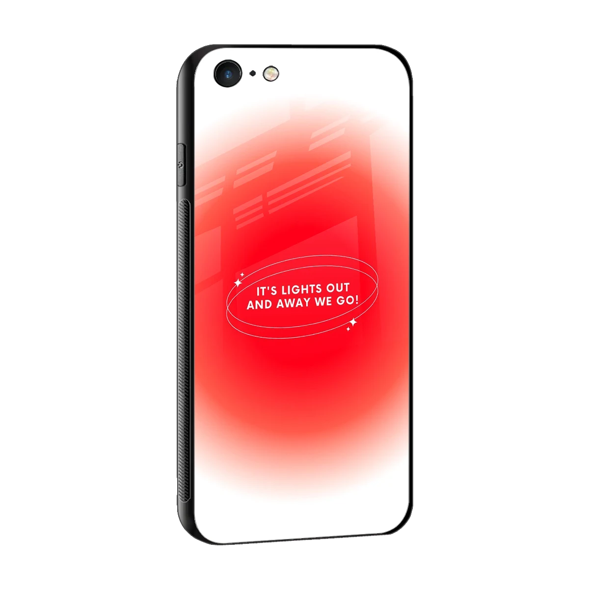 Racing Spirit sleek iphone 6s plus cover with tempered glass back and TPU edges