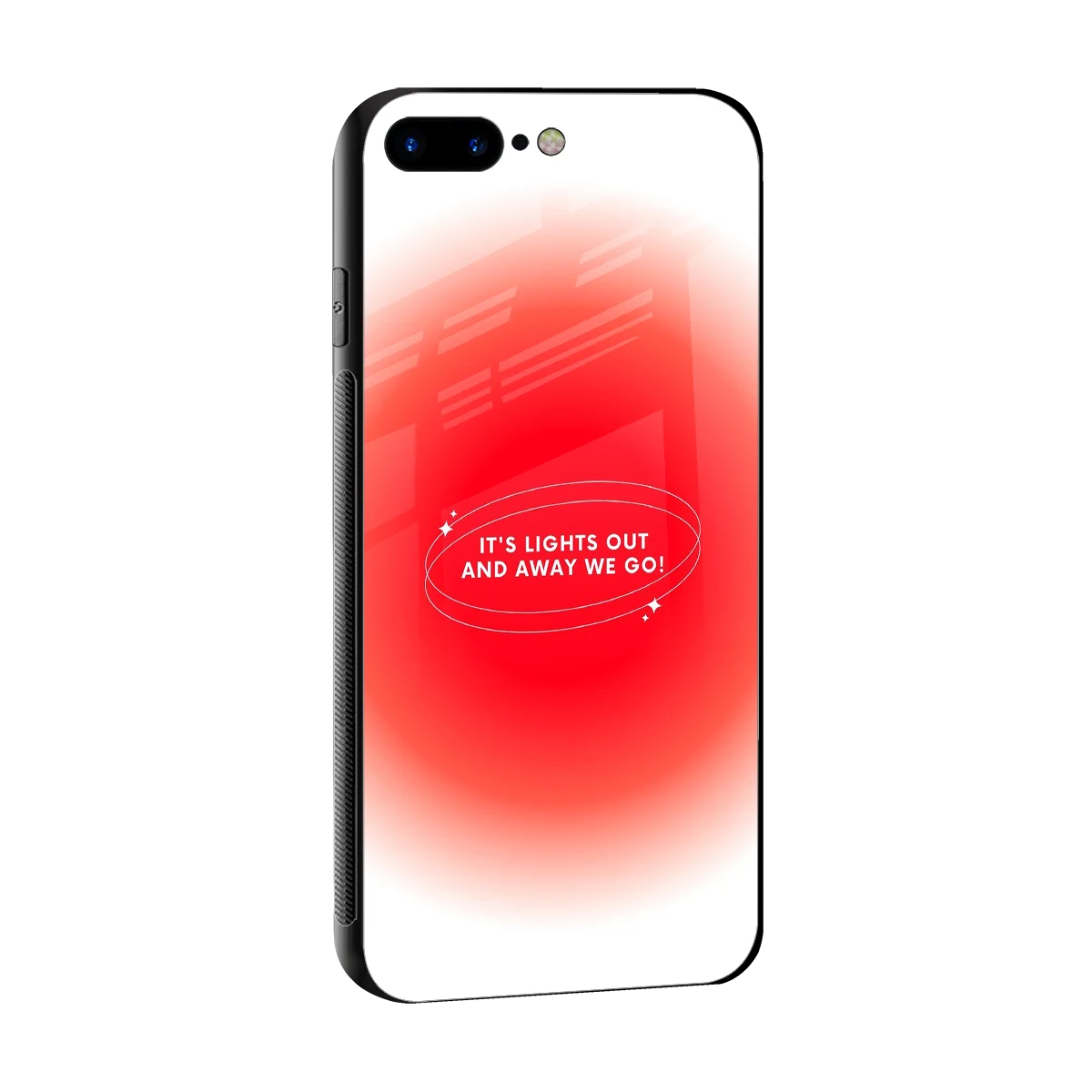 Racing Spirit sleek iphone 8 plus cover with tempered glass back and TPU edges
