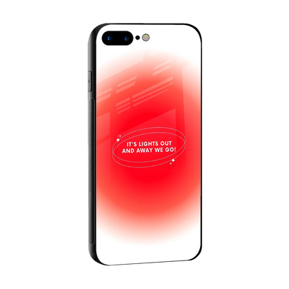 Racing Spirit sleek iphone 8 plus cover with tempered glass back and TPU edges