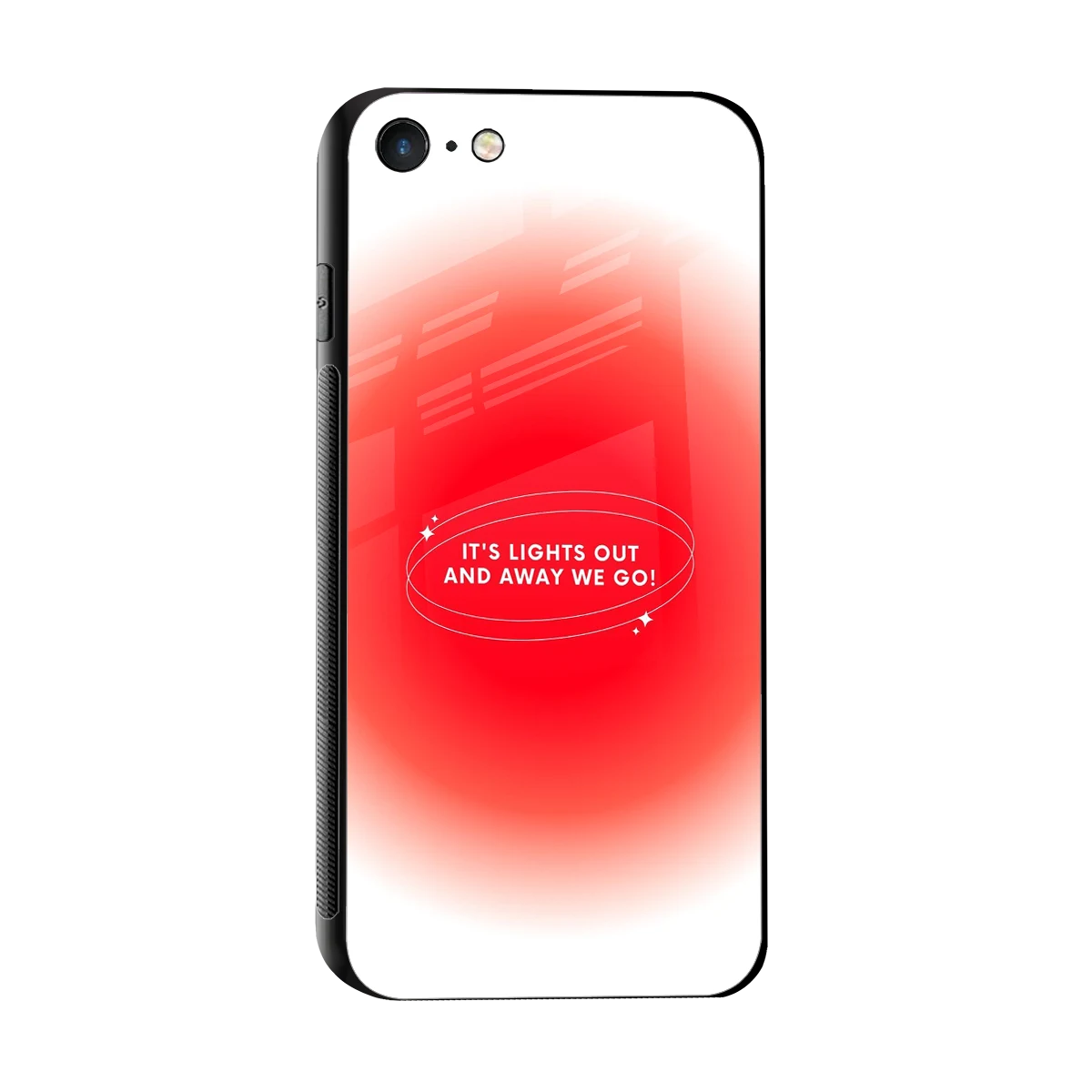 Racing Spirit sleek iphone 7 cover with tempered glass back and TPU edges
