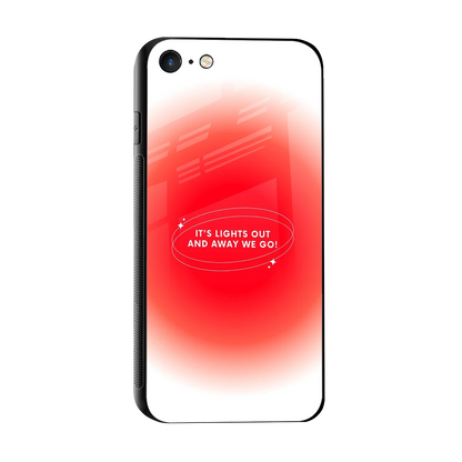 Racing Spirit sleek iphone 7 cover with tempered glass back and TPU edges