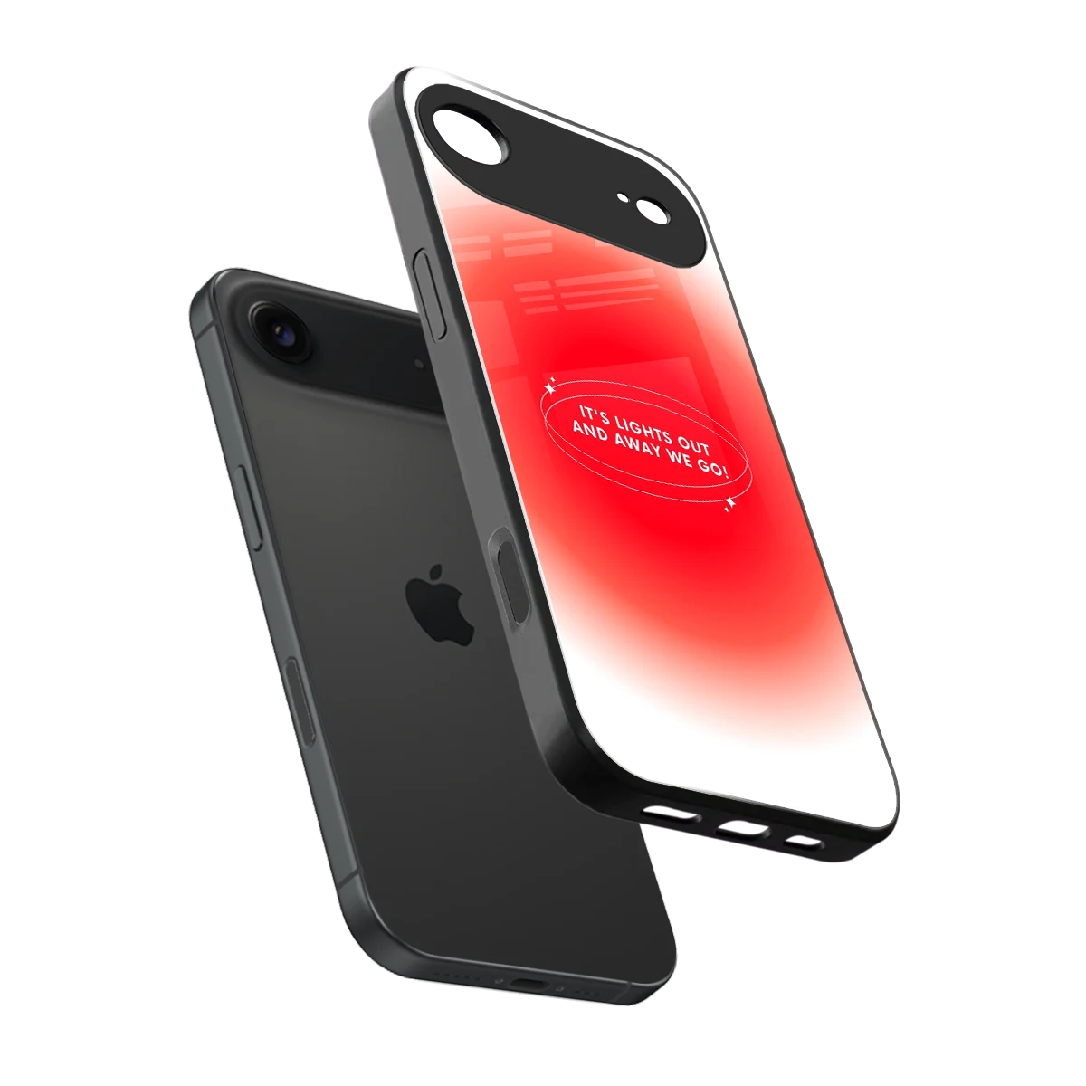 Racing Spirit sleek iphone air cover with tempered glass back and TPU edges