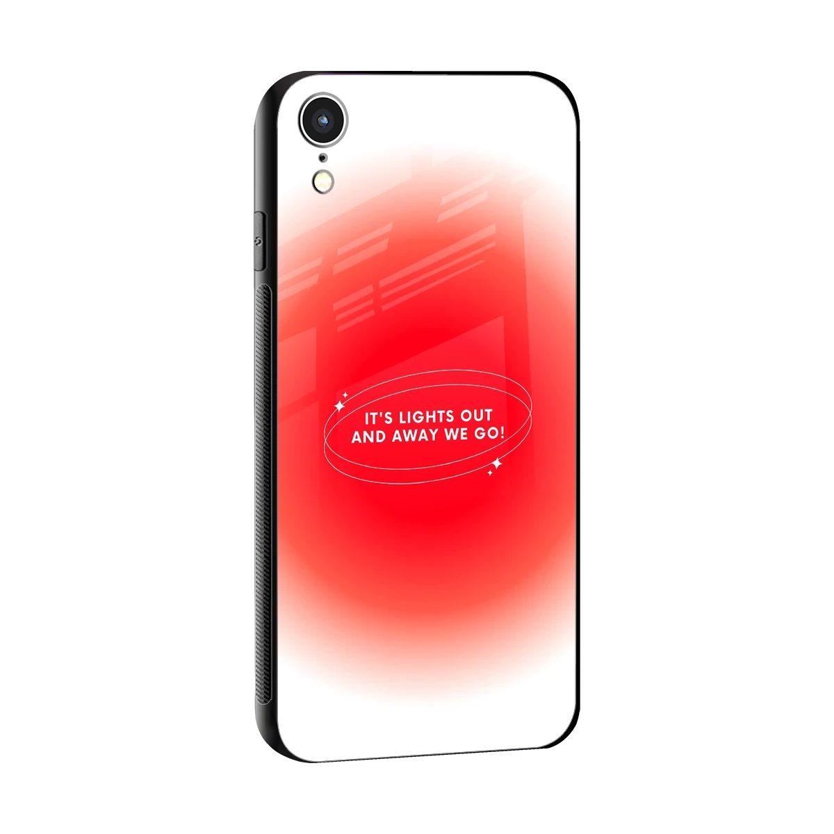 Racing Spirit sleek iphone xr cover with tempered glass back and TPU edges