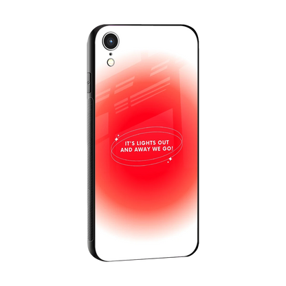 Racing Spirit sleek iphone xr cover with tempered glass back and TPU edges