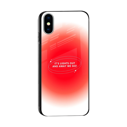 Racing Spirit sleek iphone xs cover with tempered glass back and TPU edges