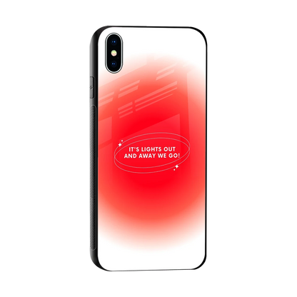 Racing Spirit sleek iphone xs max cover with tempered glass back and TPU edges