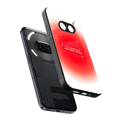 Racing Spirit sleek nothing phone 2a cover with tempered glass back and TPU edges