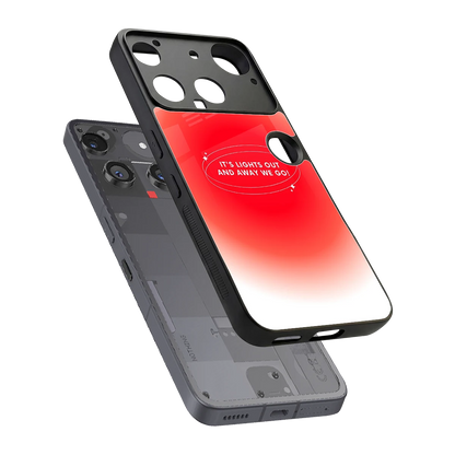 Racing Spirit sleek nothing phone 3 cover with tempered glass back and TPU edges