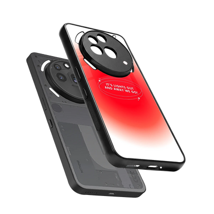 Racing Spirit sleek nothing phone 3a pro cover with tempered glass back and TPU edges