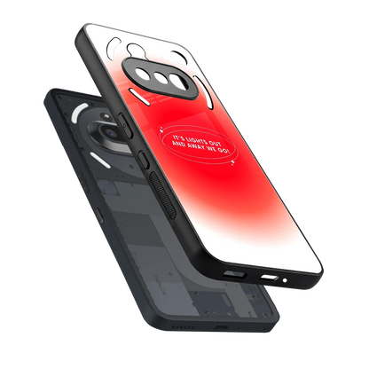 Racing Spirit sleek nothing phone 3a cover with tempered glass back and TPU edges