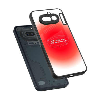 Racing Spirit sleek nothing phone 4a cover with tempered glass back and TPU edges