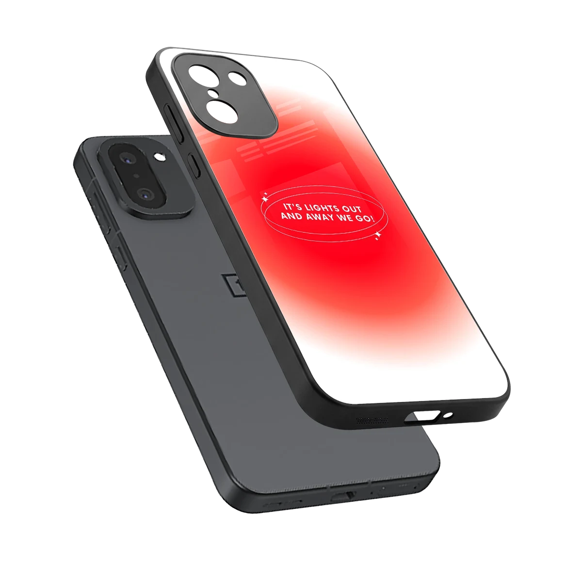 Racing Spirit sleek oneplus 15r cover with tempered glass back and TPU edges