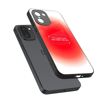 Racing Spirit sleek oneplus 15r cover with tempered glass back and TPU edges