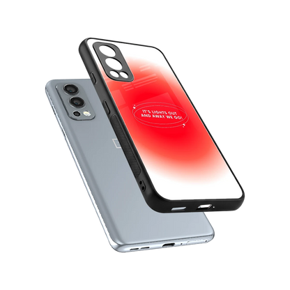 Racing Spirit sleek oneplus nord 2 cover with tempered glass back and TPU edges