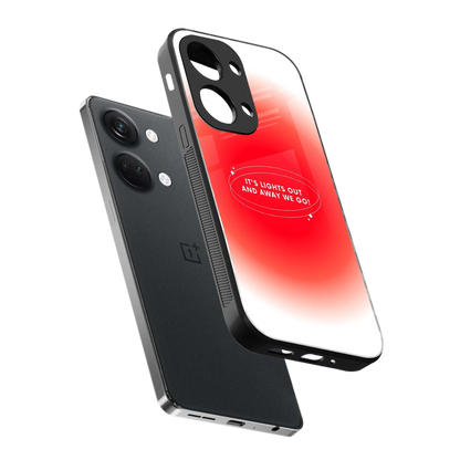 Racing Spirit sleek oneplus nord 3 cover with tempered glass back and TPU edges