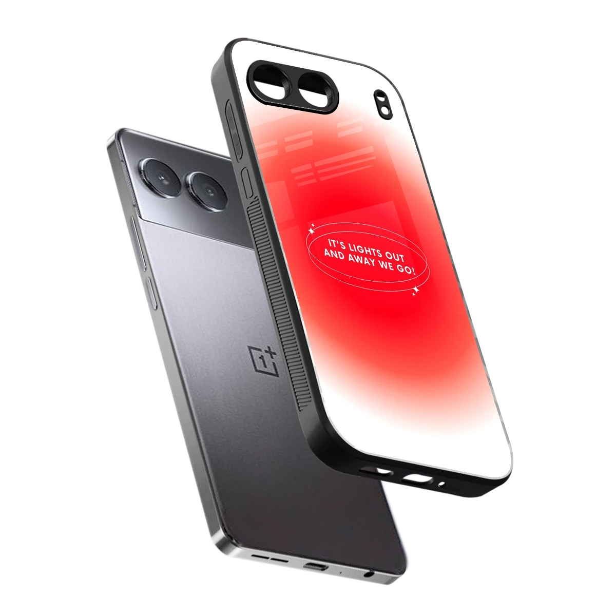 Racing Spirit sleek oneplus nord 4 cover with tempered glass back and TPU edges