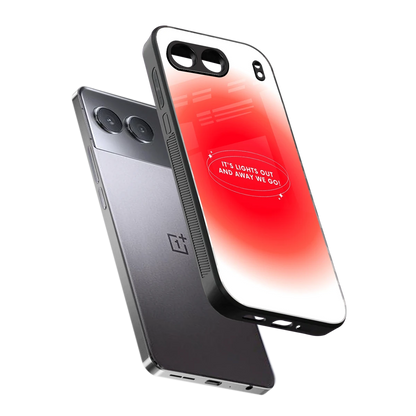Racing Spirit sleek oneplus nord 4 cover with tempered glass back and TPU edges