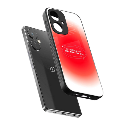 Racing Spirit sleek oneplus nord ce 3 cover with tempered glass back and TPU edges