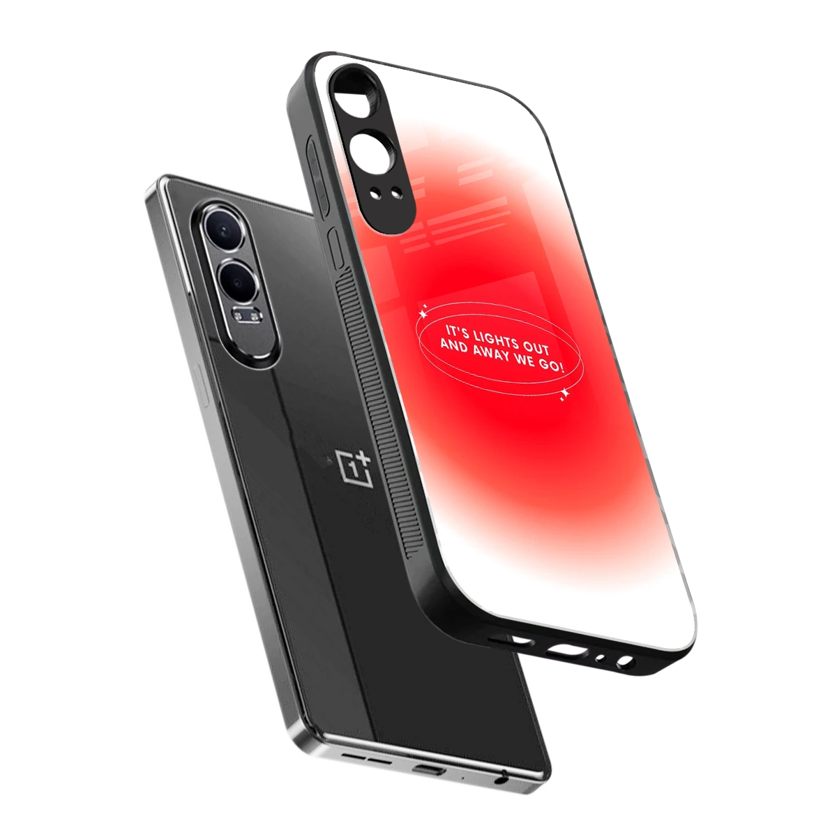 Racing Spirit sleek oneplus nord ce 4 lite cover with tempered glass back and TPU edges