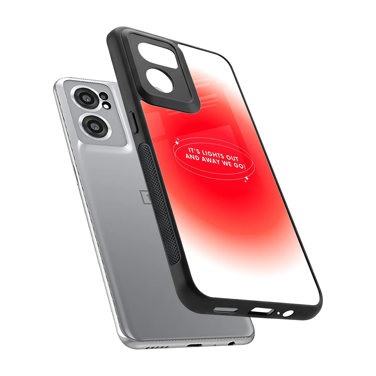 Racing Spirit sleek oneplus nord ce 2 cover with tempered glass back and TPU edges