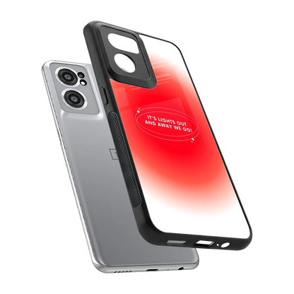 Racing Spirit sleek oneplus nord ce 2 cover with tempered glass back and TPU edges
