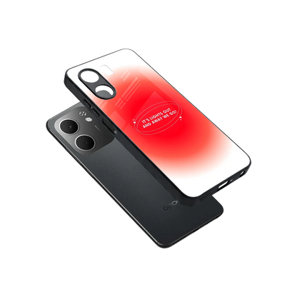 Racing Spirit sleek oppo a5x 5g cover with tempered glass back and TPU edges