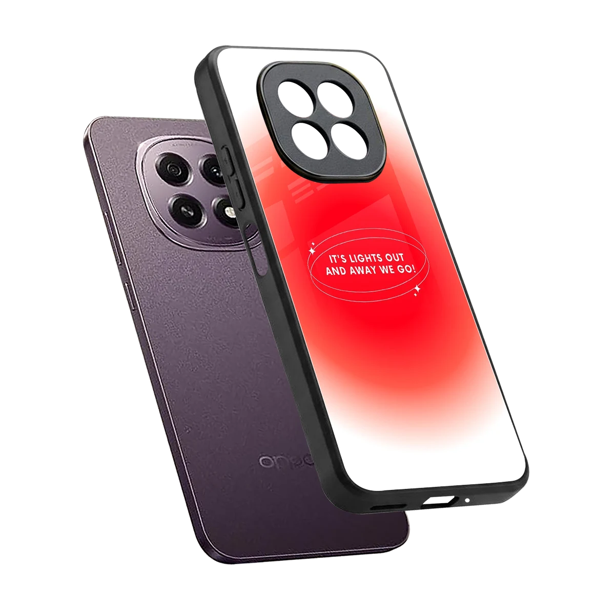 Racing Spirit sleek oppo f29 5g cover with tempered glass back and TPU edges