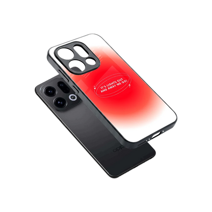 Racing Spirit sleek oppo find x9 cover with tempered glass back and TPU edges