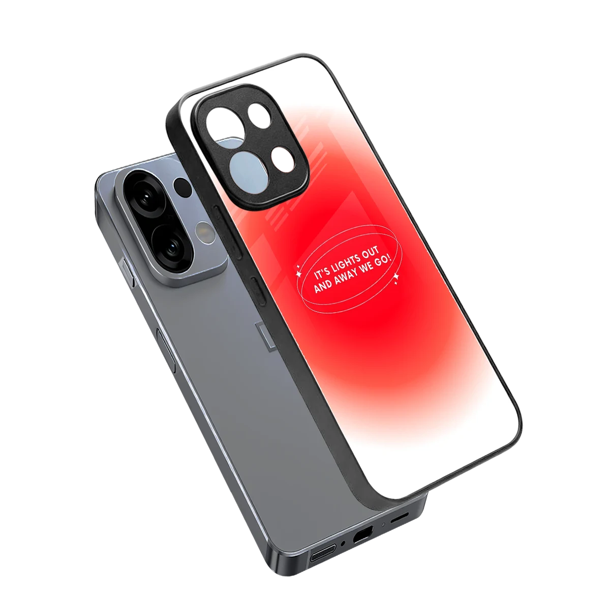 Racing Spirit sleek oppo k13 5g cover with tempered glass back and TPU edges