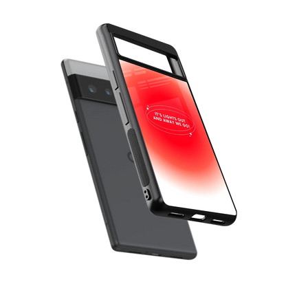 Racing Spirit sleek google pixel 6 pro cover with tempered glass back and TPU edges