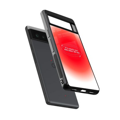 Racing Spirit sleek google pixel 6a cover with tempered glass back and TPU edges