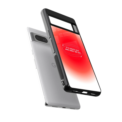 Racing Spirit sleek google pixel 7a cover with tempered glass back and TPU edges