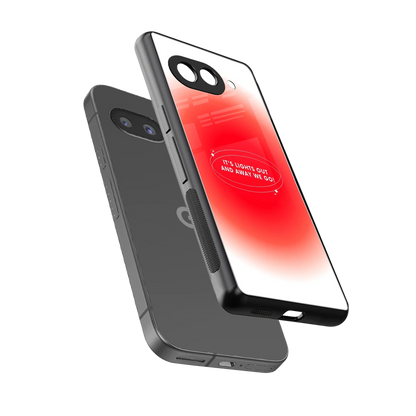 Racing Spirit sleek google pixel 9a cover with tempered glass back and TPU edges