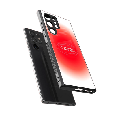 Racing Spirit sleek samsung galaxy s23 ultra cover with tempered glass back and TPU edges