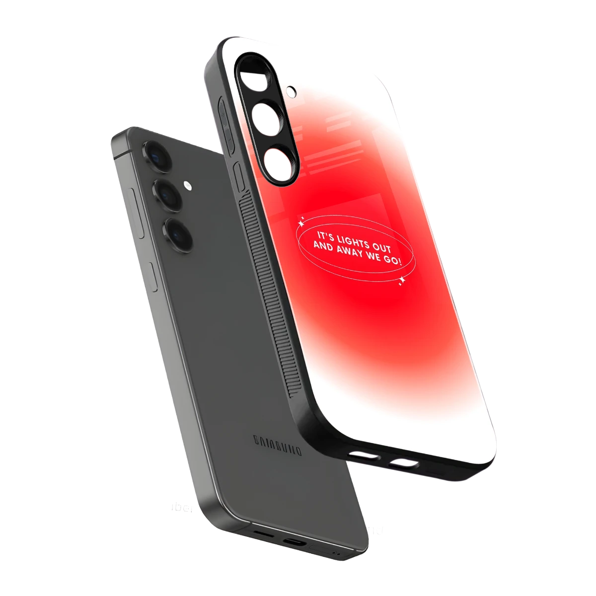 Racing Spirit sleek samsung galaxy s24 plus cover with tempered glass back and TPU edges