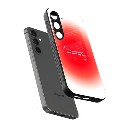 Racing Spirit sleek samsung galaxy s24 plus cover with tempered glass back and TPU edges