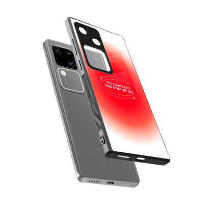 Racing Spirit sleek vivo v30 cover with tempered glass back and TPU edges