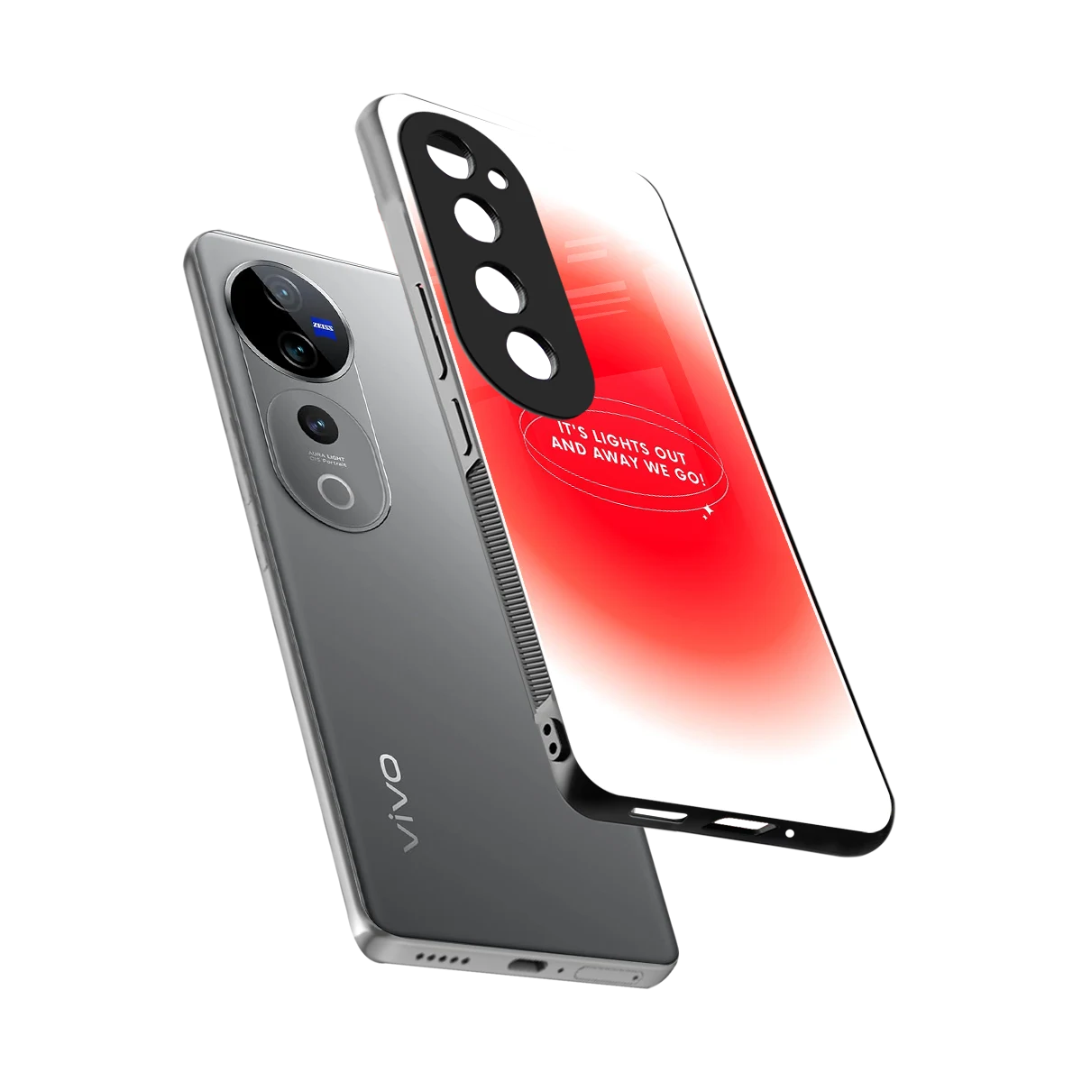 Racing Spirit sleek vivo v40 pro cover with tempered glass back and TPU edges
