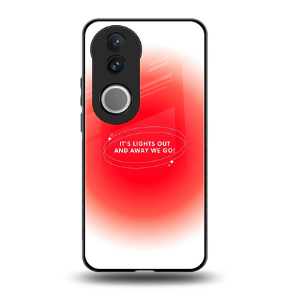 Racing Spirit back phone cover | glass case for vivo v50