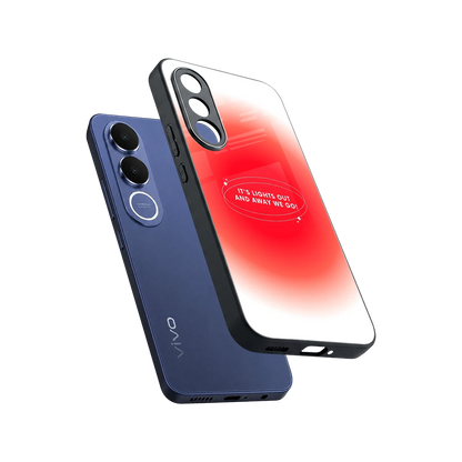 Racing Spirit sleek vivo v70 fe cover with tempered glass back and TPU edges
