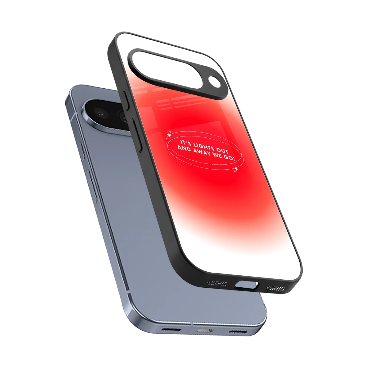 Racing Spirit sleek google pixel 10 cover with tempered glass back and TPU edges