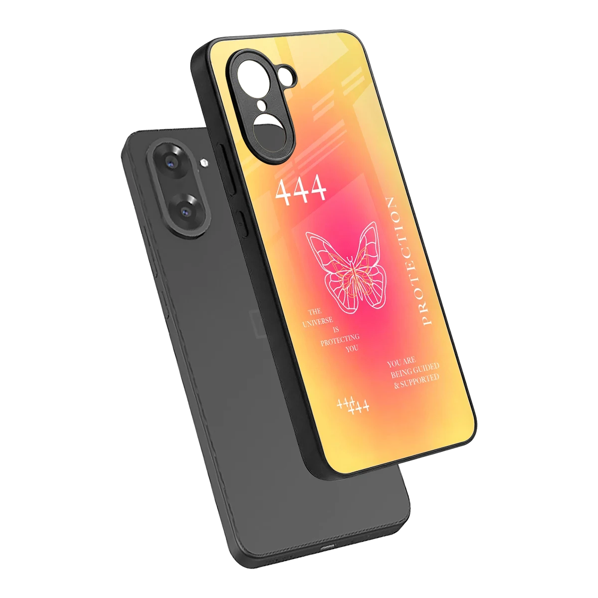 Radiant 444 sleek oneplus nord ce5 5g cover with tempered glass back and TPU edges